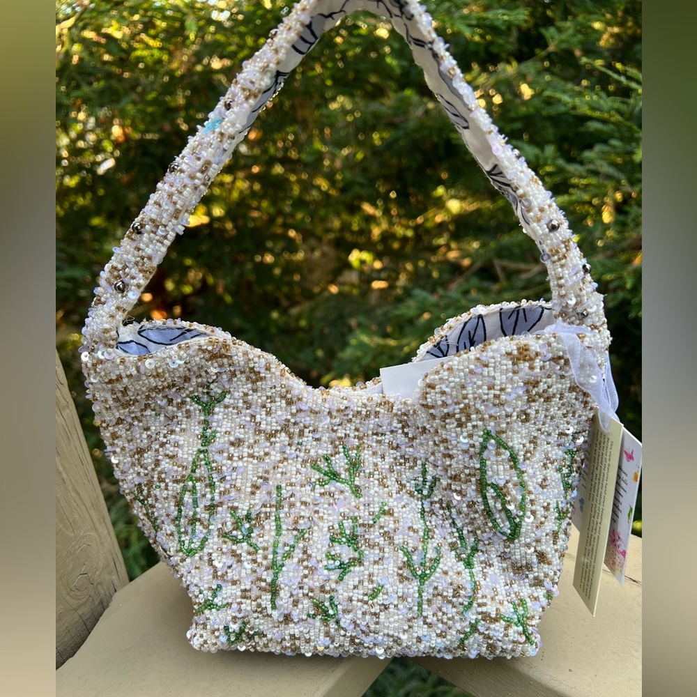 Humming Bird Beaded Bag by Made in India - Picture 3 of 4